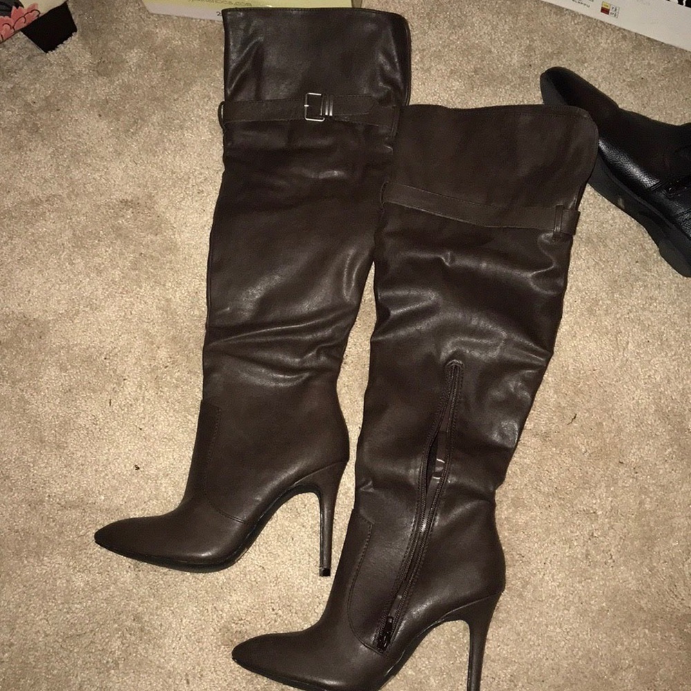 Dark brown- Over the Knee boots size 7.5